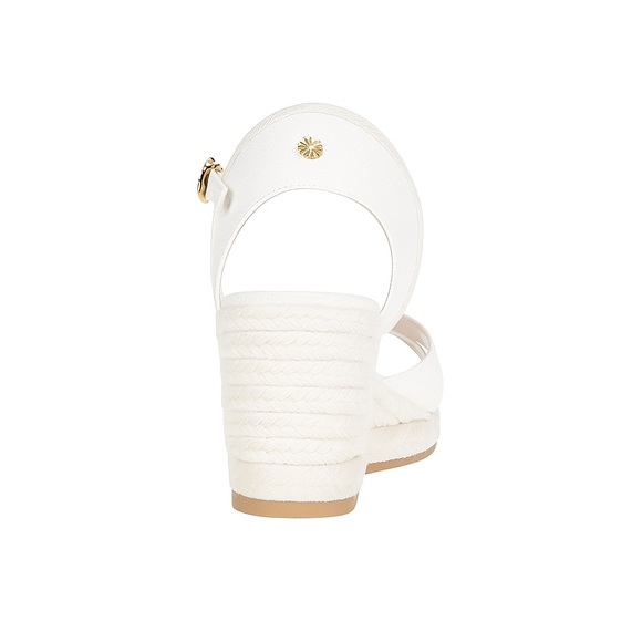Stuart Weitzman Mirela Wedge Sandals Cream Women’s Size 8C – New - Picture 2 of 6